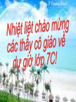 Đơn Thức Hội Giảng Lớp 7C