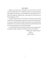 báo cáo thực tập tốt nghiệp hoàn thành công tác quản trị kênh phân phối rượu sâm ngọc linh tại công ty TNHH Thái Hòa