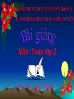 giao an toan 2 tiết 122 - tuan 25  luyện tập