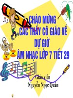 giáo án nhạc 7 tiết 29