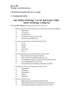 Trắc nghiệm có đáp án sản khoa phần sức khỏe tình dục