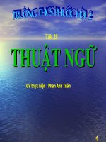 Tiết 29 : Thuật ngữ
