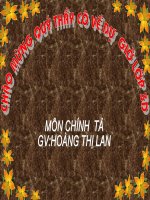 CHÍNH TẢ  RƯỚC ĐÈN ÔNG SAO