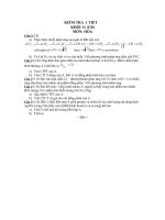 Đề kiểm tra 1 tiết hóa 11(CB)