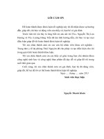 luận văn  công nghệ thực phẩm Nghiên cứu sự nhiễm khuẩn một số chỉ tiêu vi sinh vật trong tương Bần trên địa bàn thành phố Thái Nguyên