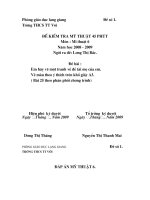 De thu Mi thuat 6-7-8 hoc ki 2.lang giang