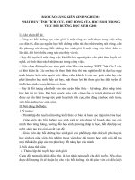 SKKN Phát huy tính chủ động, tích cực, sáng tạo của học sinh qua một số bài về hợp chất của clo- Lớp 10- Ban khoa học tự nhiên THPT LÊ LỢI