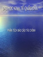 Slide môn phân tích báo cáo tài chính: Chương 2: Kiểm tra báo cáo tài chính