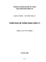 Khóa luận tốt nghiệp Triển khai hệ thống mạng công ty