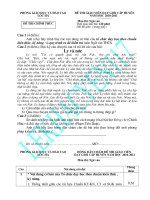 ĐỀ THI VÀ ĐÁP ÁN GVG HUYỆN 2011