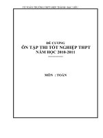 ôn tốt nghiệp môn toán 2011