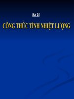 Bai 24 T29 Công thức tinh nhiệt lượng