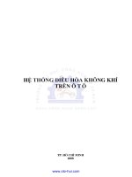 HỆ THỐNG ĐIỀU HÒA KHÔNG KHÍ TRONG Ô TÔ