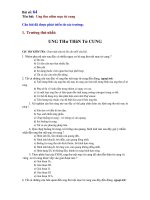 Trắc nghiệm có đáp án sản khoa phần ung thư niêm mạch tử cung