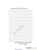 Khóa luận tốt nghiệp Quản lý bán vé cho một đại lý du lịch nội địa