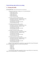 Trắc nghiệm có đáp án sản khoa phần chẩn đoán ngôi thể - kiểu thể