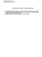 Đề HSG tỉnh Gia Lai (2007-2008)