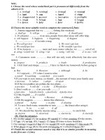 de kiem tra tieng anh 9hkII LAN 1