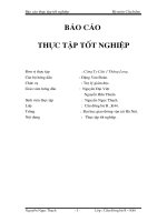 báo cáo thực tập tốt nghiệp tại công ty cầu 1 Thăng Long