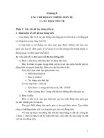 bài 1:Các chế độ lưu thông tiền tệ và ổn định tiền tệ