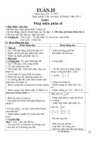 giáo án tuần 25 -lớp 4 năm học 2010- 2011