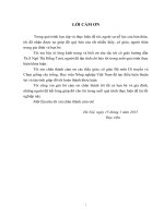 khóa luận Đánh giá khả năng kháng bệnh bạc lá của một số mẫu giống nếp cẩm địa phương vụ Mùa 2014 tại Gia Lâm- Hà Nội