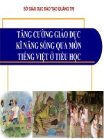 Giáo dục kỉ năng sống trong môn tiếng việtbài 2