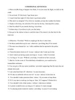 Câu điều kiện và Câu trần thuật (tuyển tập)