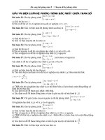 Chuyên đề Hệ phương trình chua tham số