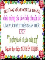 trò chuyện về cô giáo mn