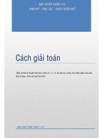 Cách giải nhanh môn toán ôn thi đại học