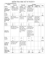 ĐỀ THI HK II TOÁN 9 MA TRẬN MẪU MỚI