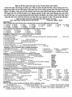 Đề thi HSG lớp 9 tỉnh Thanh Hóa 2010 - Khá khó