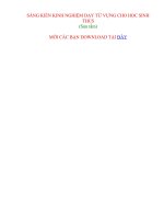 SÁNG KIẾN KINH NGHIỆM DẠY TỪ VỰNG CHO HỌC SINH THCS