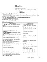 giáo án lớp 4 - tuần 24 năm 2010- 2011