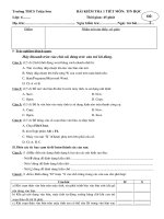 Đề kiểm tra 45 phút tin 6