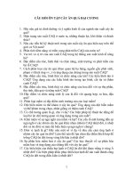 Câu hỏi ôn tập cây ăn quả