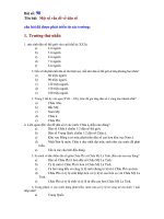 Trắc nghiệm có đáp án sản khoa phần một số vấn đề dân số