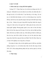 SKKN Kinh nghiệm quản lý học sinh thực hiện chỉ tiêu lâm sàng Trường TC Y- Dược Hợp Lực