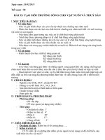 bài 34: Tạo môi trường sống cho vật nuuo và thủy sản