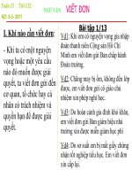 TIẾT 132 : VIẾT ĐƠN