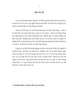 Sự hình thành, phát triển của giao tử và hiện tượng thụ tinh