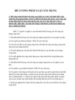 ĐỀ CƯƠNG PHÁP LUẬT