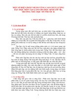 MỘT SỐ BIỆN PHÁP NHẦM NÂNG CAO CHẤT LƯỢNG DẠY HỌC MÔN TẬP LÀM CHO HỌC SINH LỚP 3B2,  TRƯỜNG TIỂU HỌC MỸ PHƯỚC D