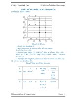 Đồ án BT2 - thiết kế sàn sườn có bản loại dầm, L1=2,3m,L2=5,1m, beetong B20,hoạt tải Pc=8kN m2, hệ số vượt tải n = 1,2
