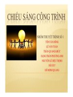 đồ án kiến trúc xây dựngn đề tài  trang thiết bị công trình - hệ thống chiếu sáng công trình