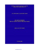 Khóa luận tốt nghiệp Xây dựng website thi các chứng chỉ tin học qua mạng