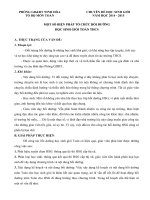 Chuyên đề học sinh giỏi năm học 2014 - 2015 Một số biện pháp tổ chức bồi dưỡng học sinh giỏi toán THCS