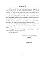 luận văn tài nguyên môi trường Đánh giá chất lượng nước sử dụng trong sản xuất rau vụ đông xuân tại xã Đặng Xá – Gia Lâm – Hà Nội