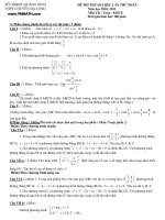 Đề thi thử ĐH khối B năm 2011 của trường chuyên Hạ Long (có đáp án)
